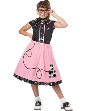 50s Pink Sweetheart Girls Costume