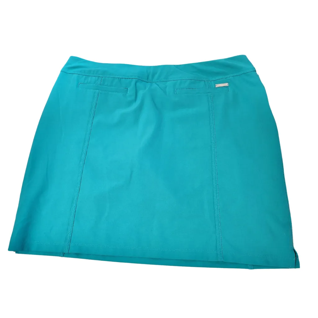 Adidas Solid Teal Women's Golf Skort Size L MSP$75