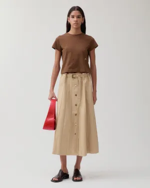 Adina T-Shirt Organic Cotton Jersey Brown