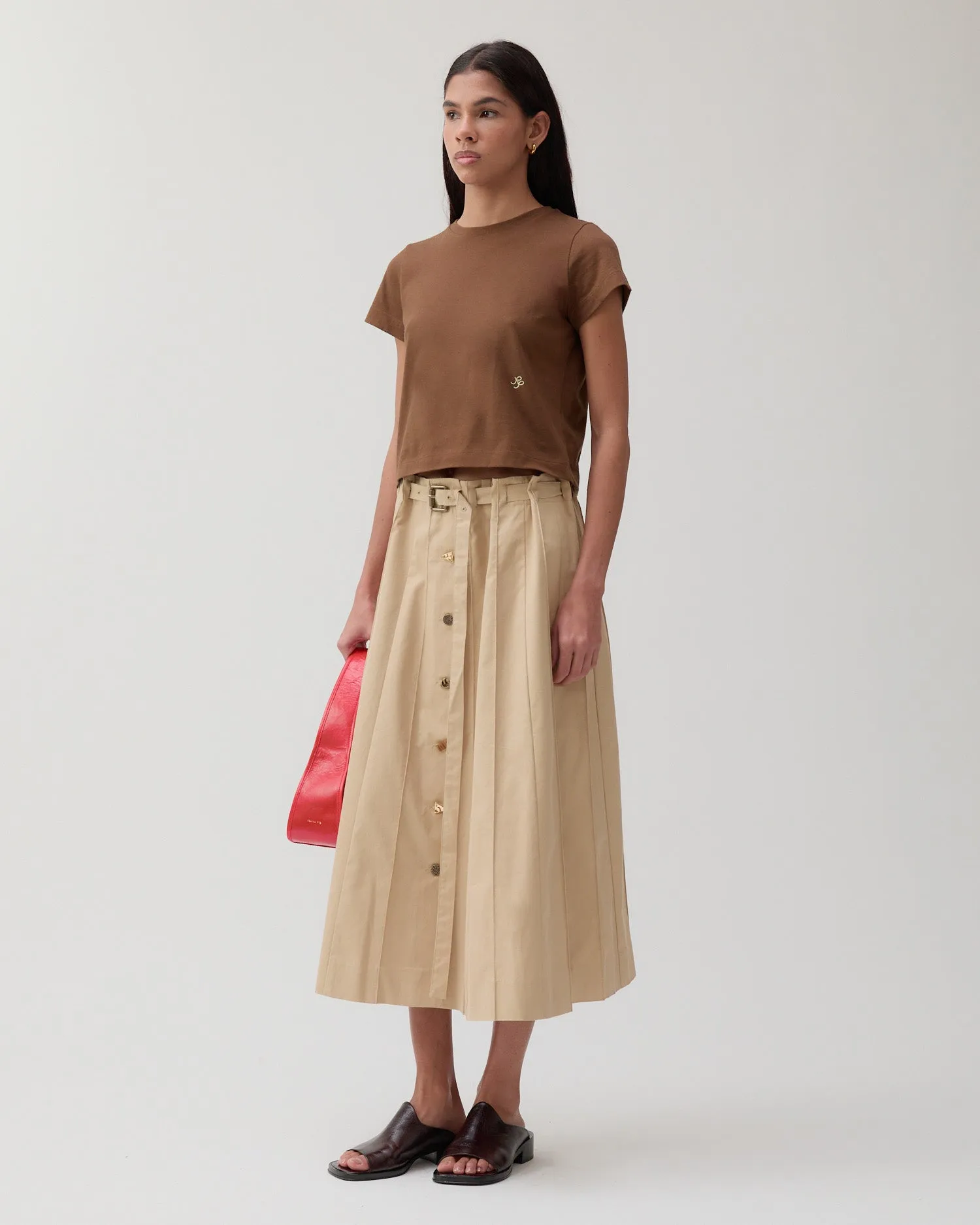 Adina T-Shirt Organic Cotton Jersey Brown