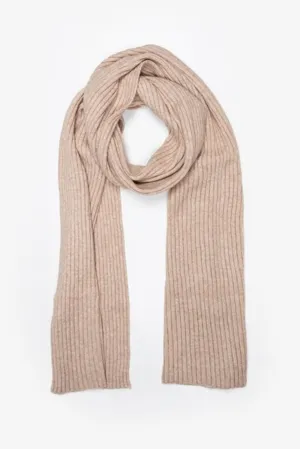 Antler Ribbed Scarf Oat