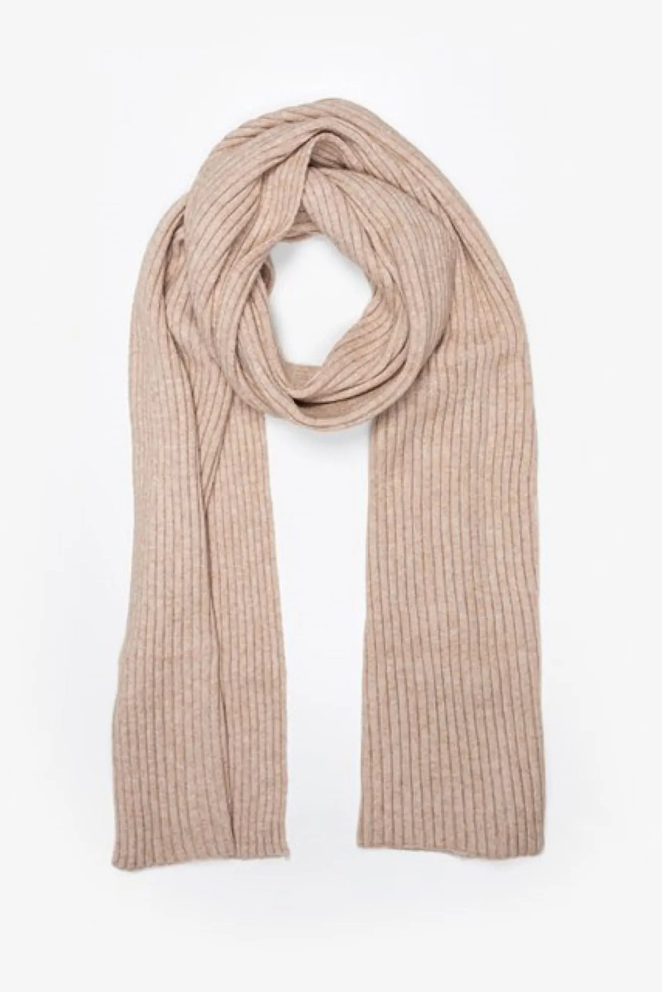 Antler Ribbed Scarf Oat