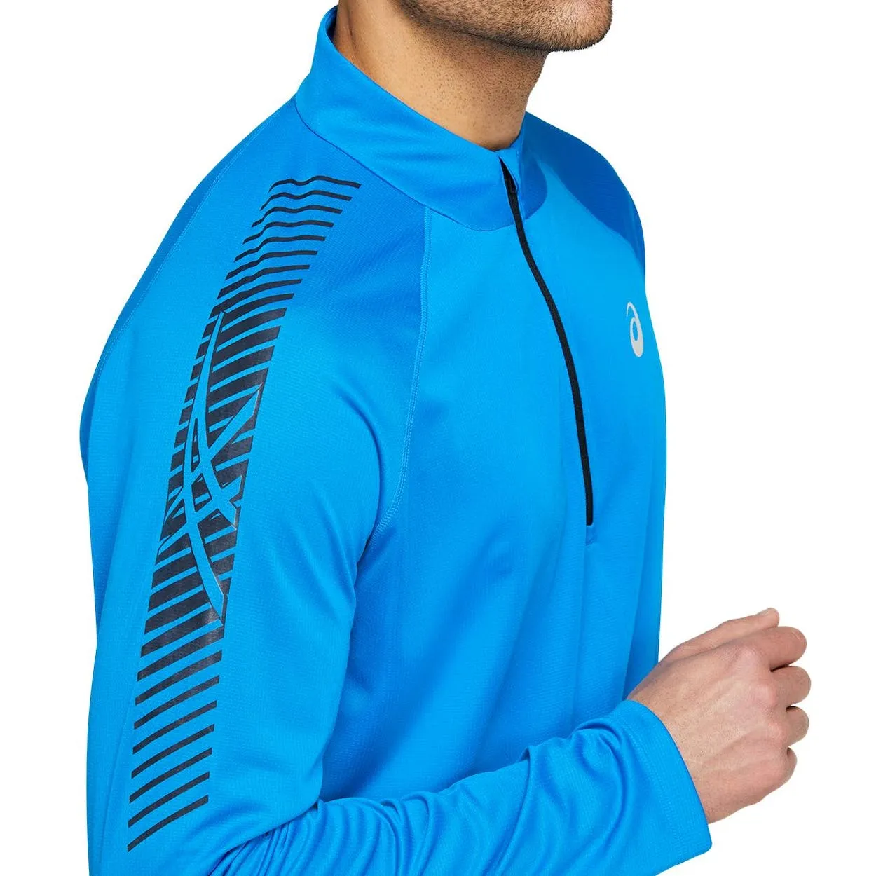 Asics Blue Performance Quarter Zip