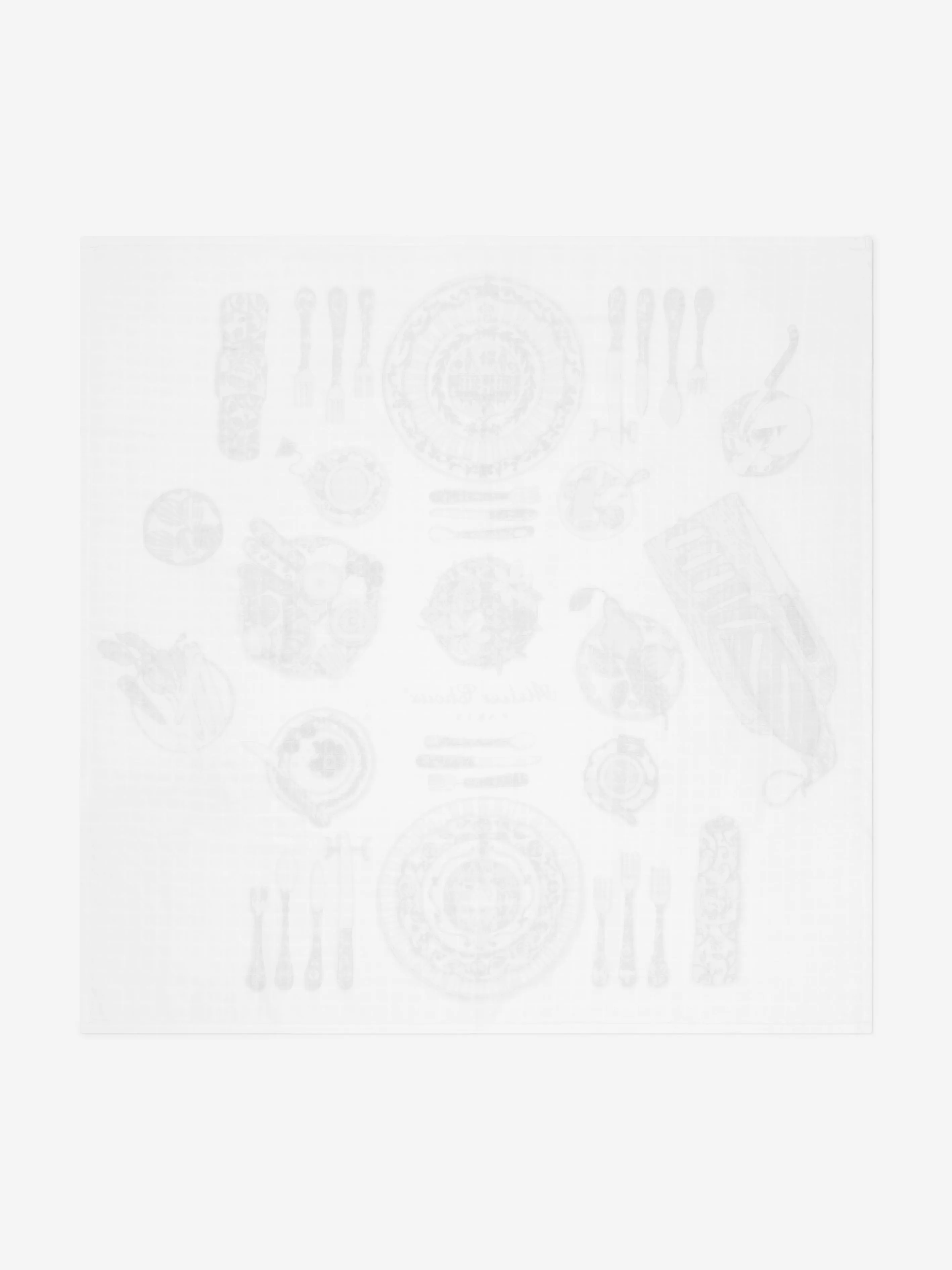 Atelier Choux Baby Bon Apptit Swaddle in White (100cm)
