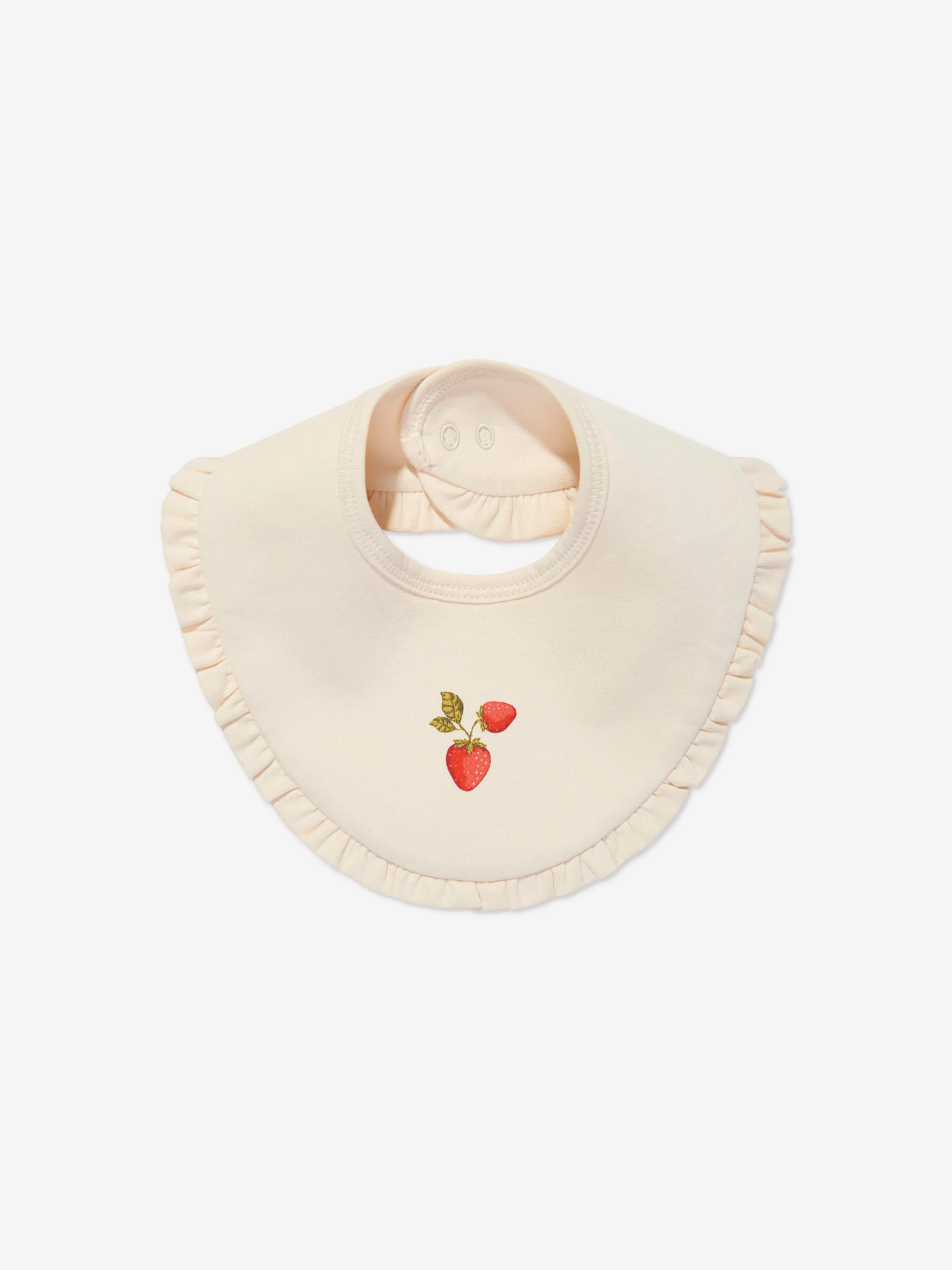 Baby Girls Basic 2 Pack Frill Bib Set in Ivory