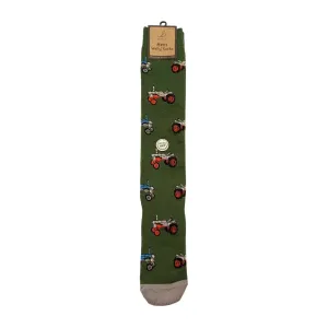 Bartleby Retro Tractor Welly Socks