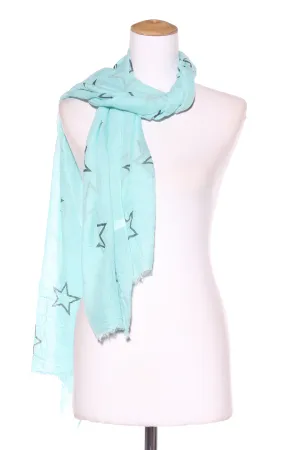BEAU & CARO - Star print scarf - Mint!