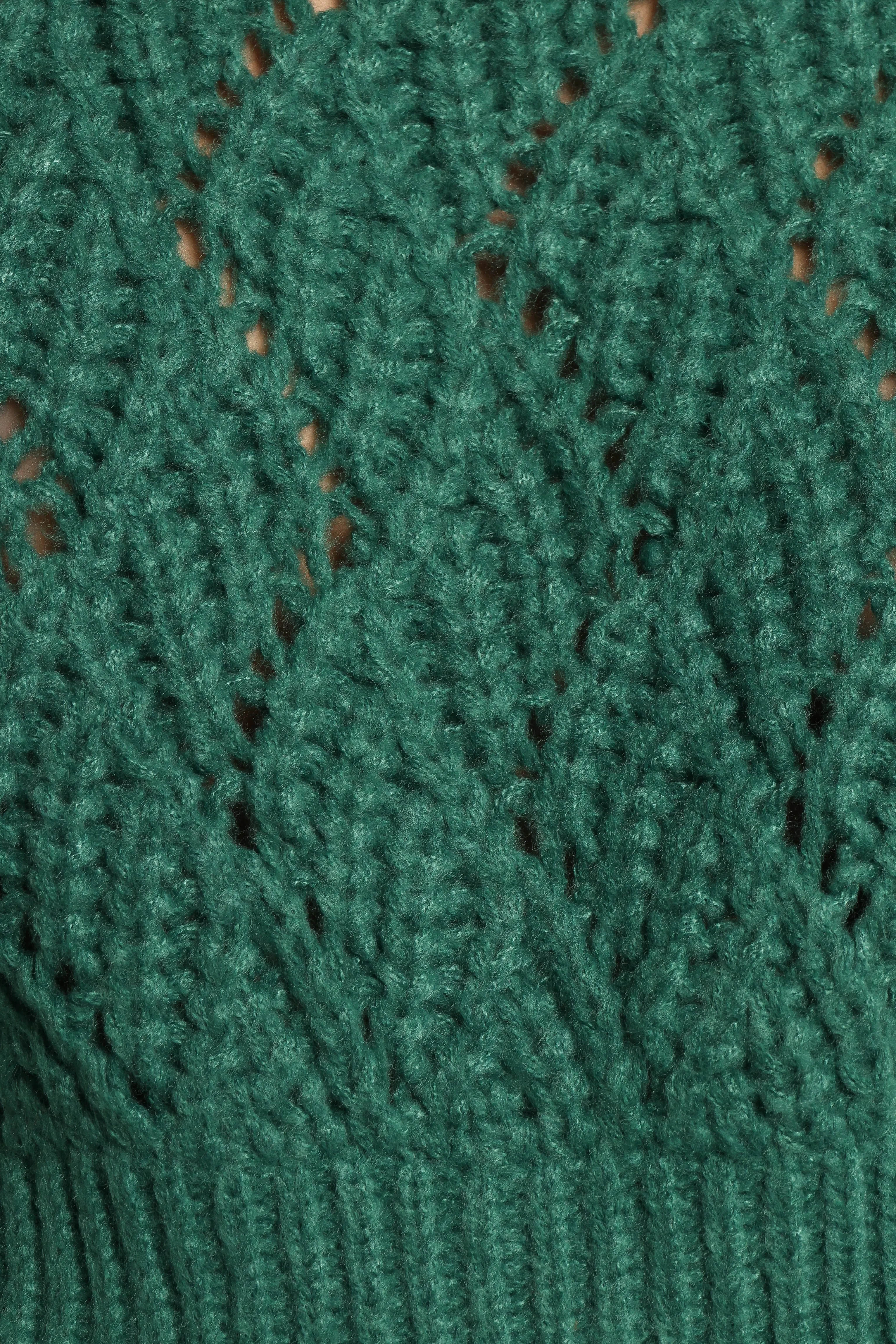 Birdie Tie Side Knit Sweater - Emerald