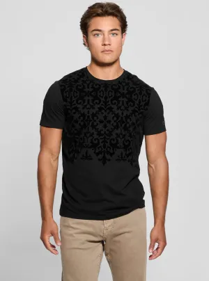 Black Flock T-Shirt Guess