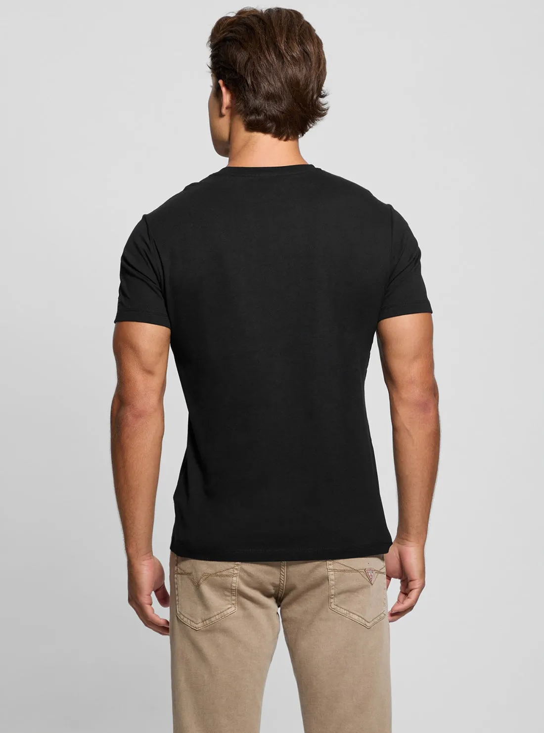 Black Flock T-Shirt Guess