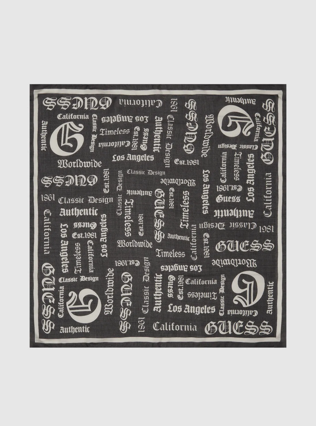 Black Gothic Scarf Guess