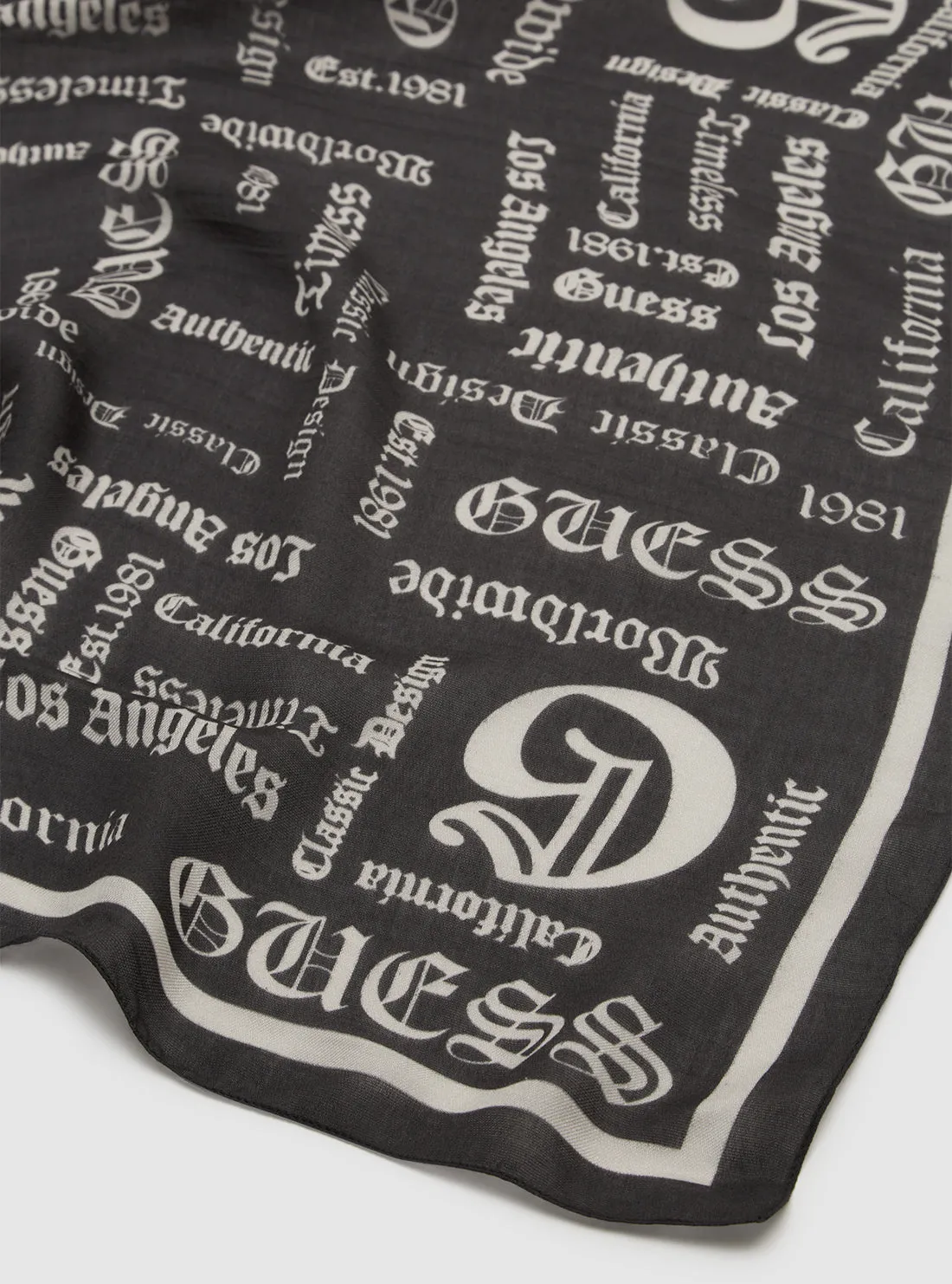 Black Gothic Scarf Guess