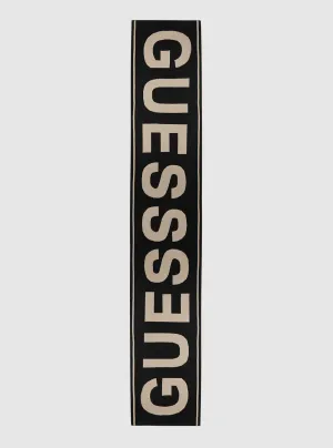 Black Logo Scarf Guess