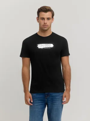 Black Metallic Logo T-Shirt Guess