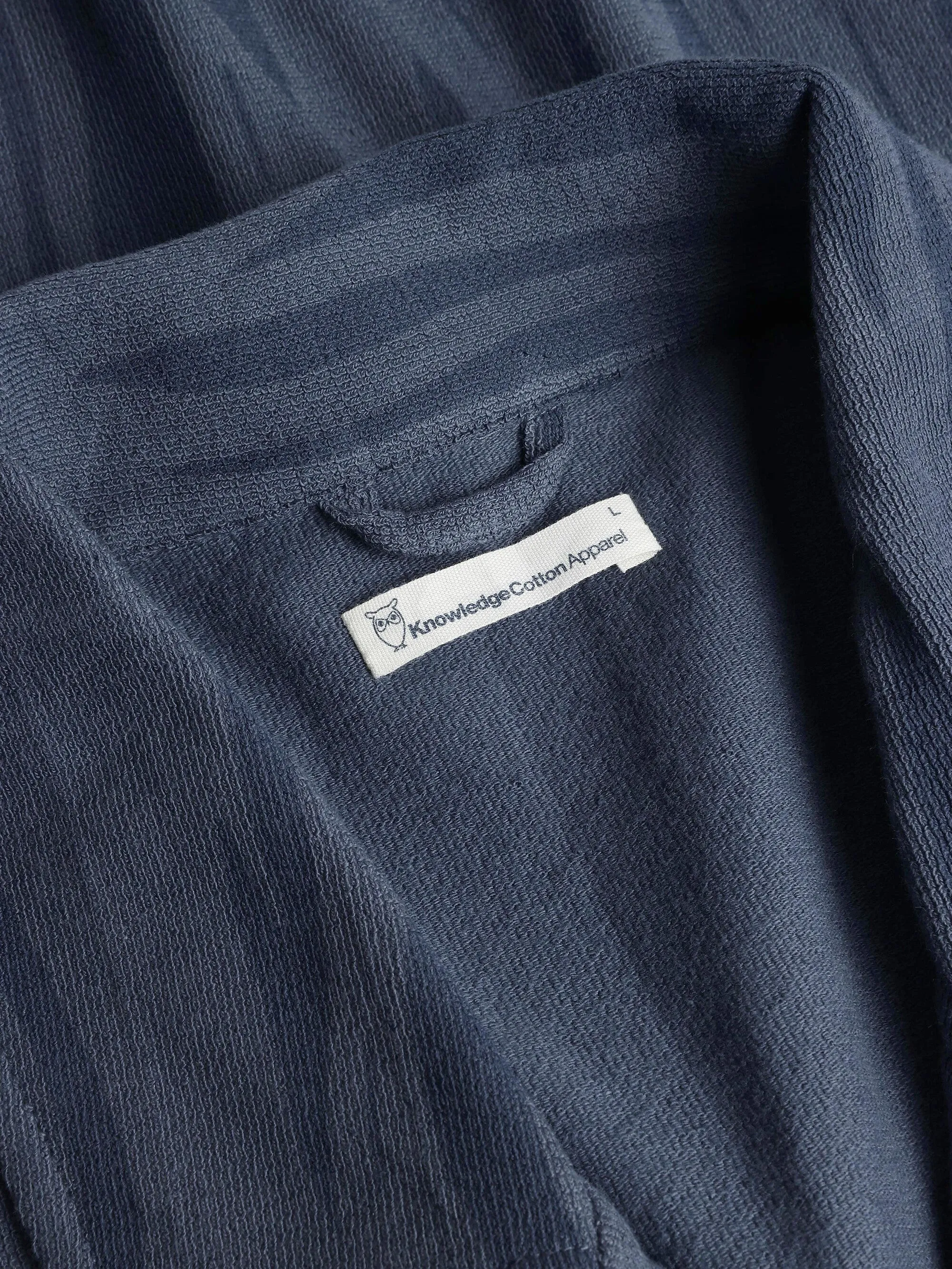 Boucl loose fit Northern Lights short sleeve shirt - GOTS/Vegan - Blue Knowledge Cotton