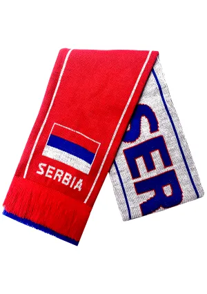 Burley Sekem Serbia Defender Jacquard Supporter Scarf <br> SC6JSER
