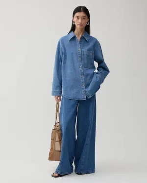 Caprice Shirt Organic Cotton Denim Indigo