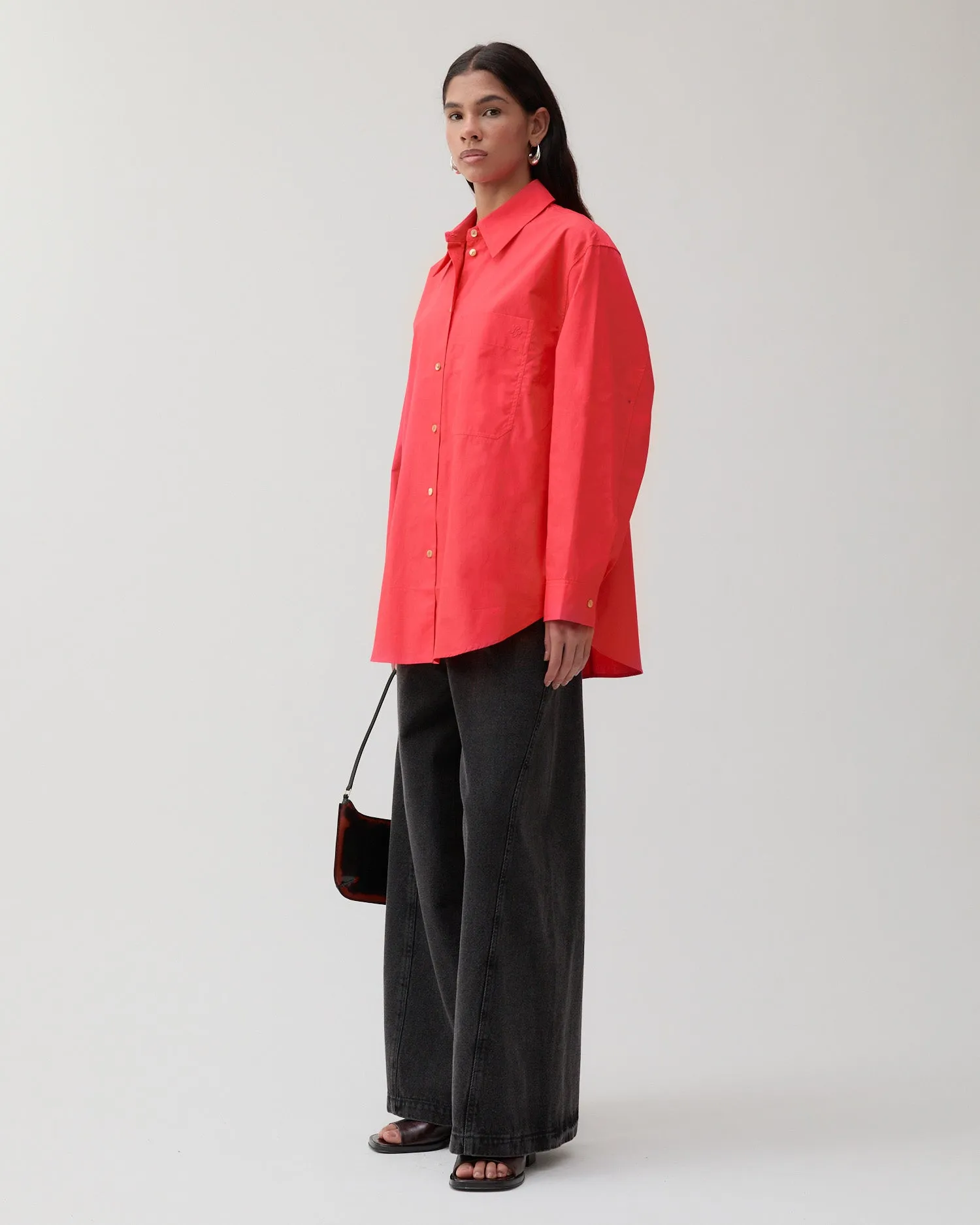 Caprice Shirt Organic Cotton Red