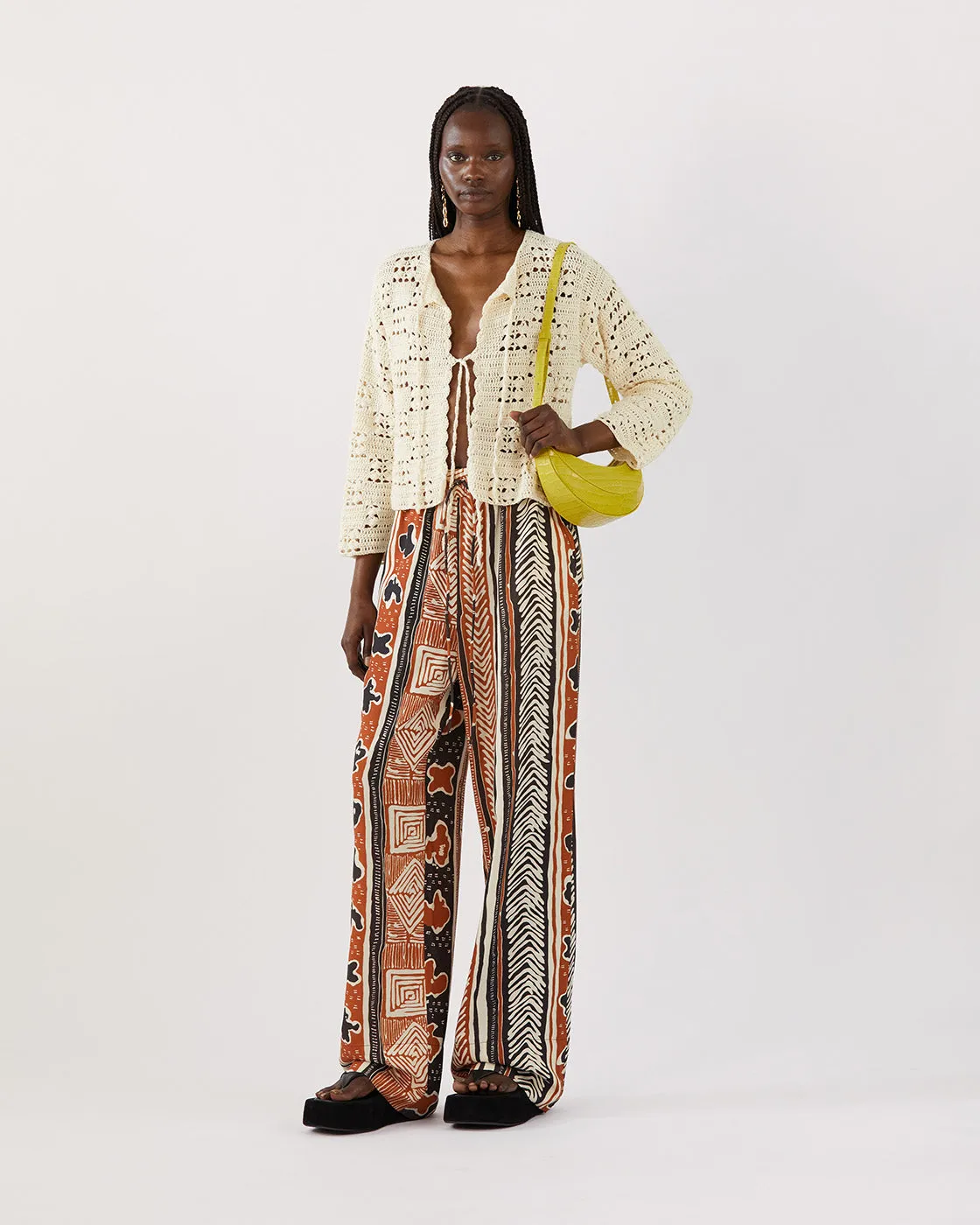 Caro Cardigan Organic Cotton Cream