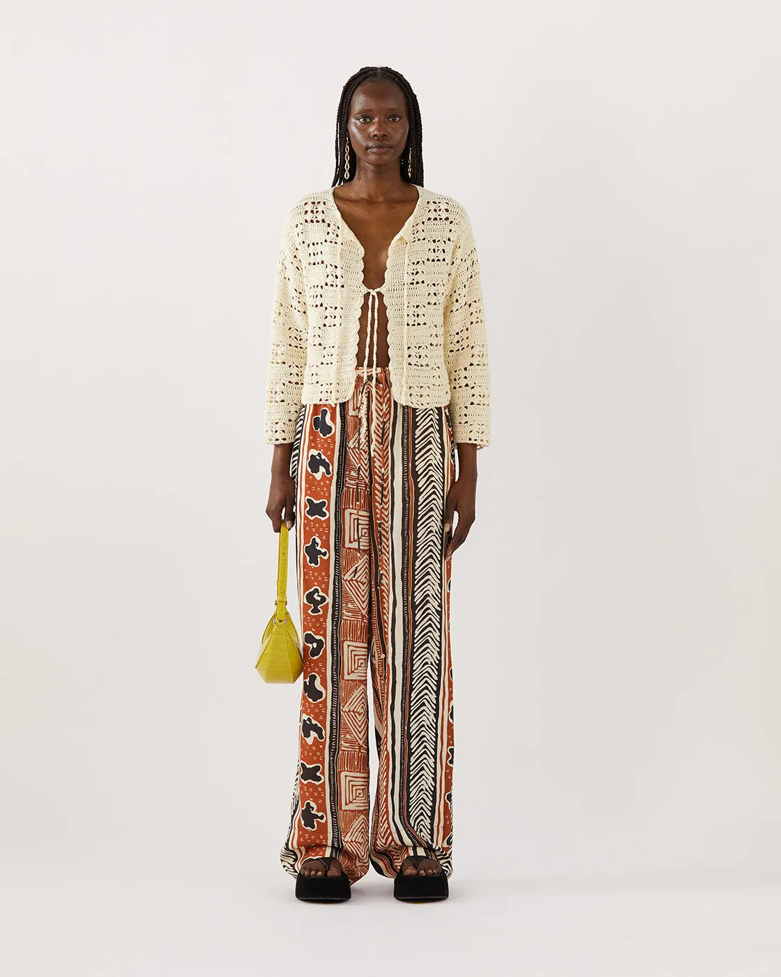 Caro Cardigan Organic Cotton Cream
