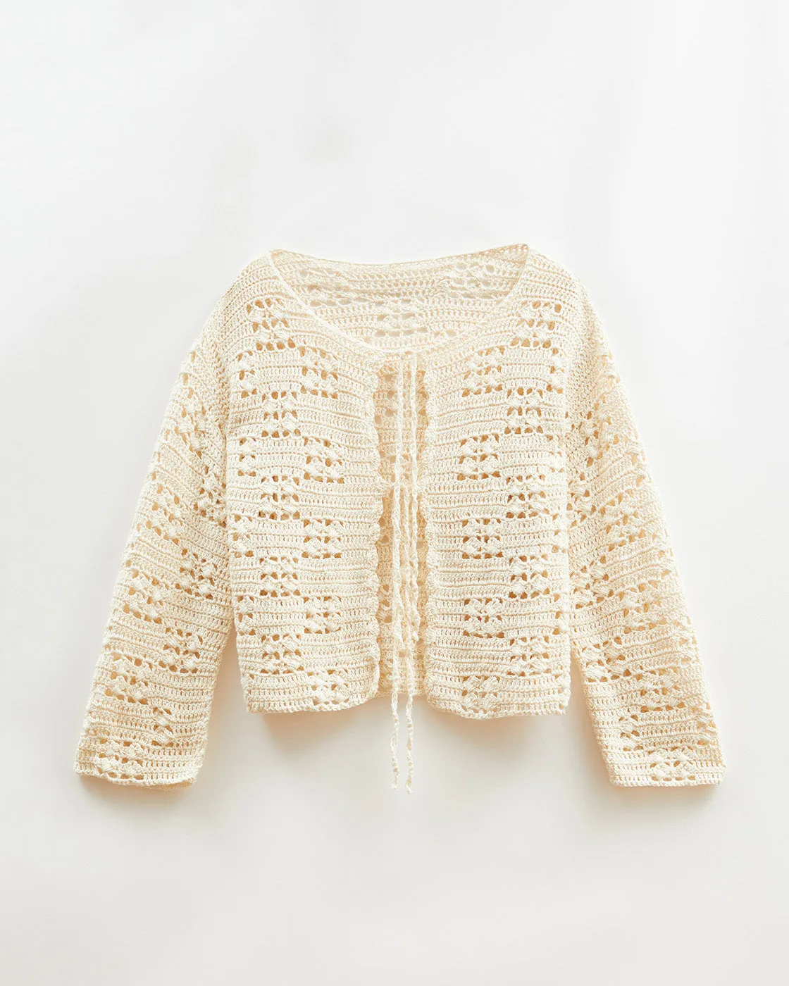Caro Cardigan Organic Cotton Cream