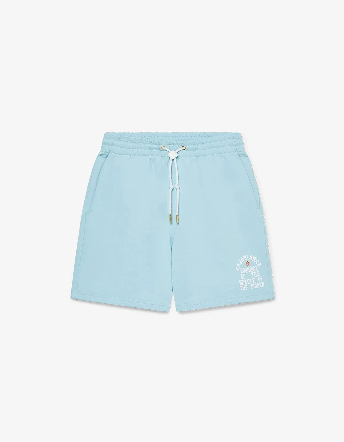Casablanca Blue Beauty of the World Sweat Shorts