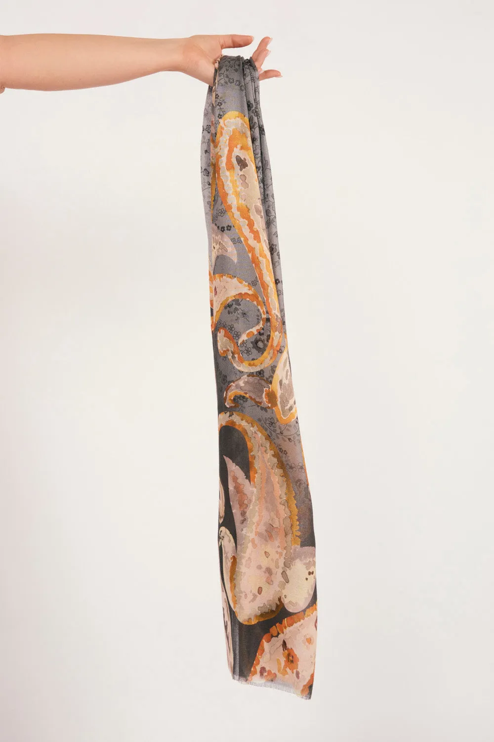 Celestial Paisley Scarf Adrift