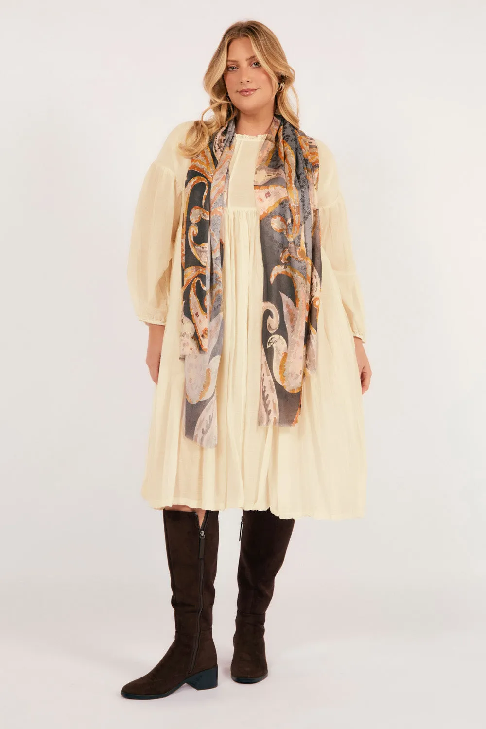 Celestial Paisley Scarf Adrift