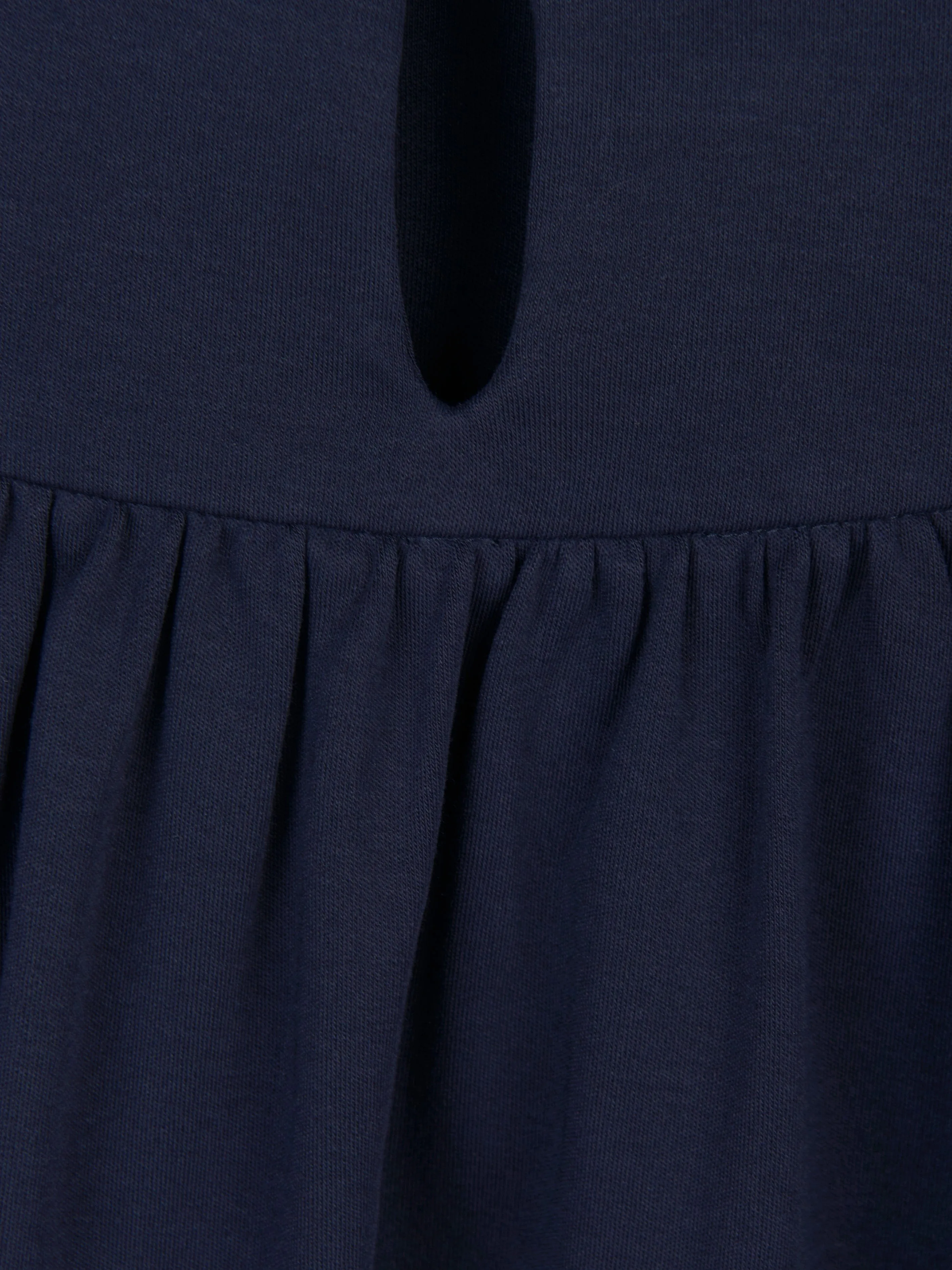 Chlo Girls Cotton Ruffle Dress in Navy