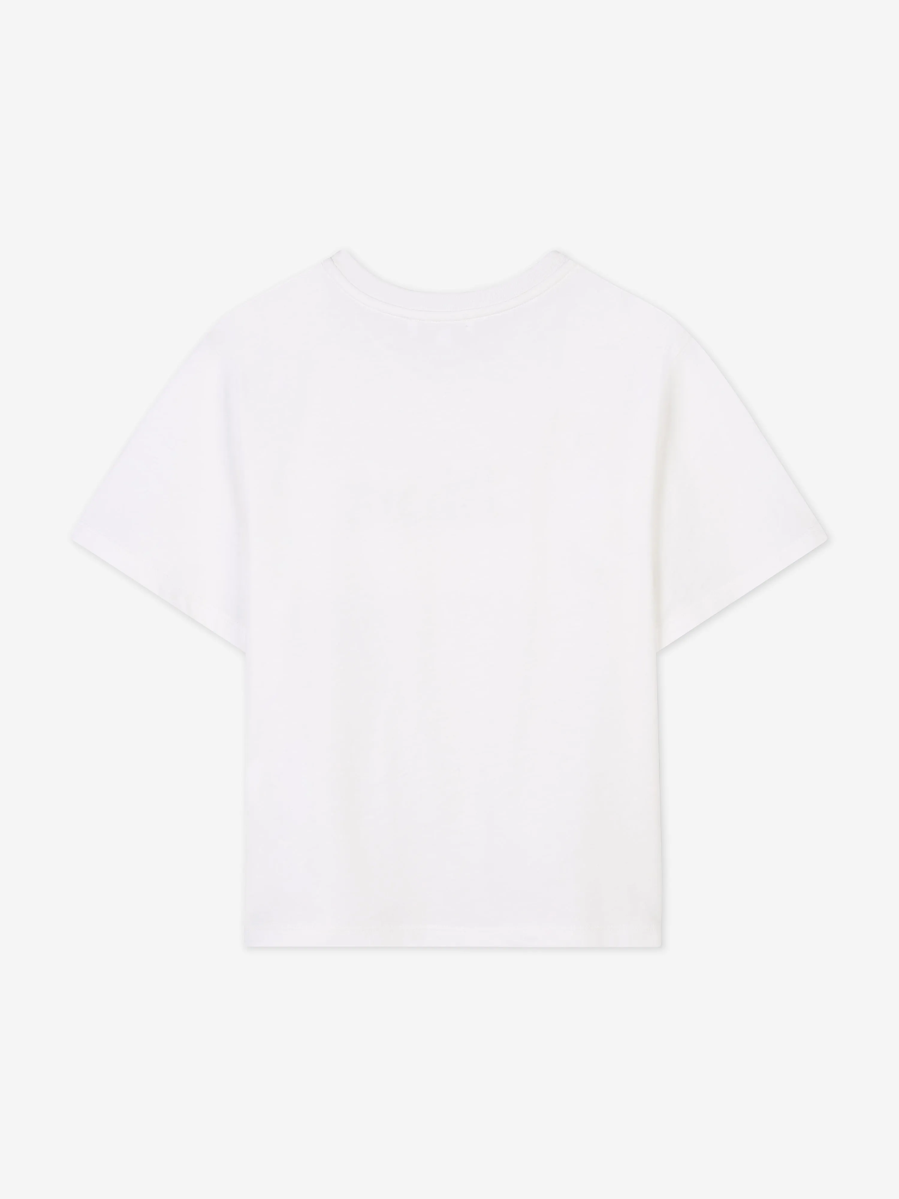 Chlo Girls Embroidered Logo T-Shirt in Ivory