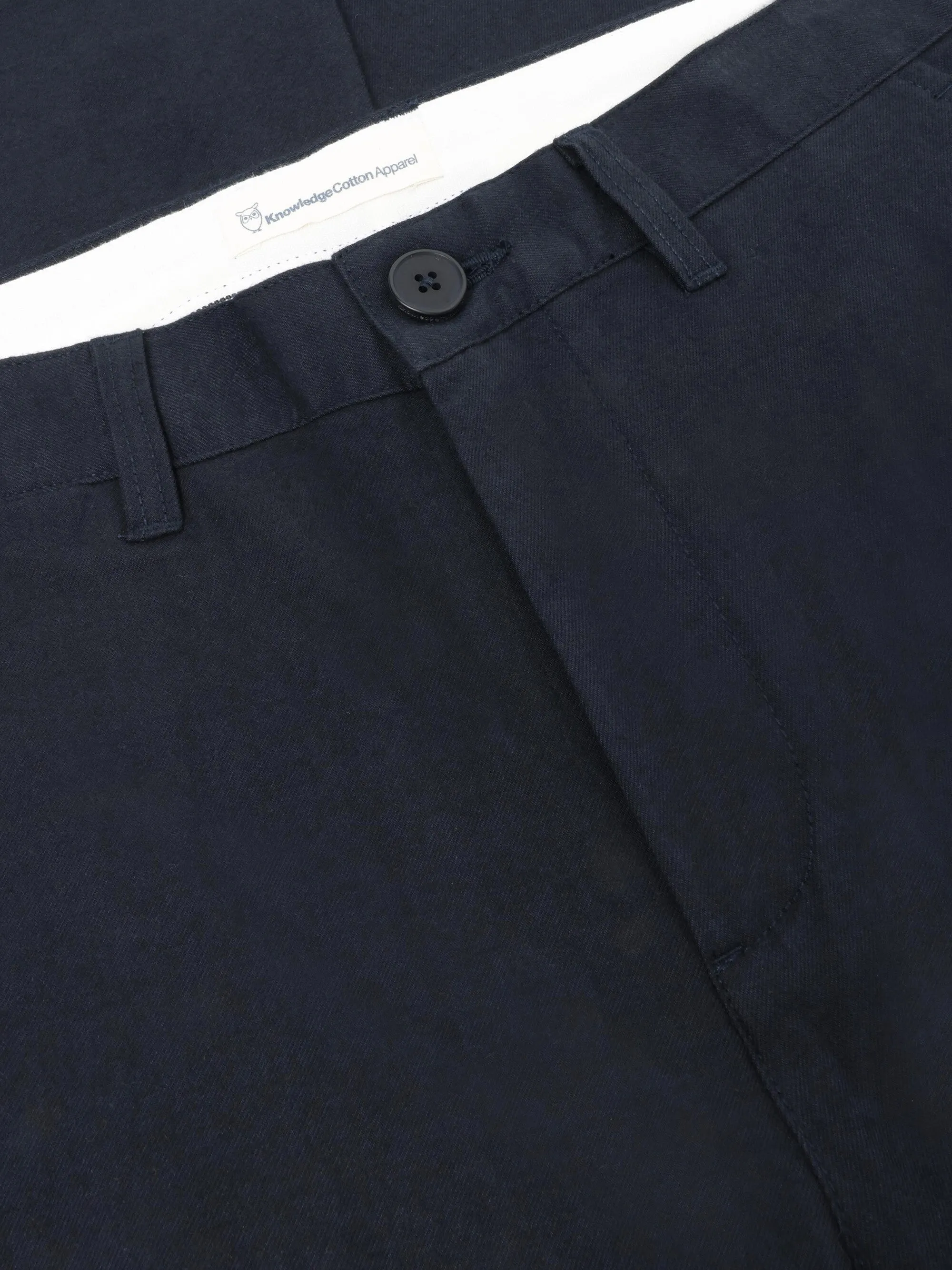 CHUCK regular flannel chino pants - Night Sky Knowledge Cotton