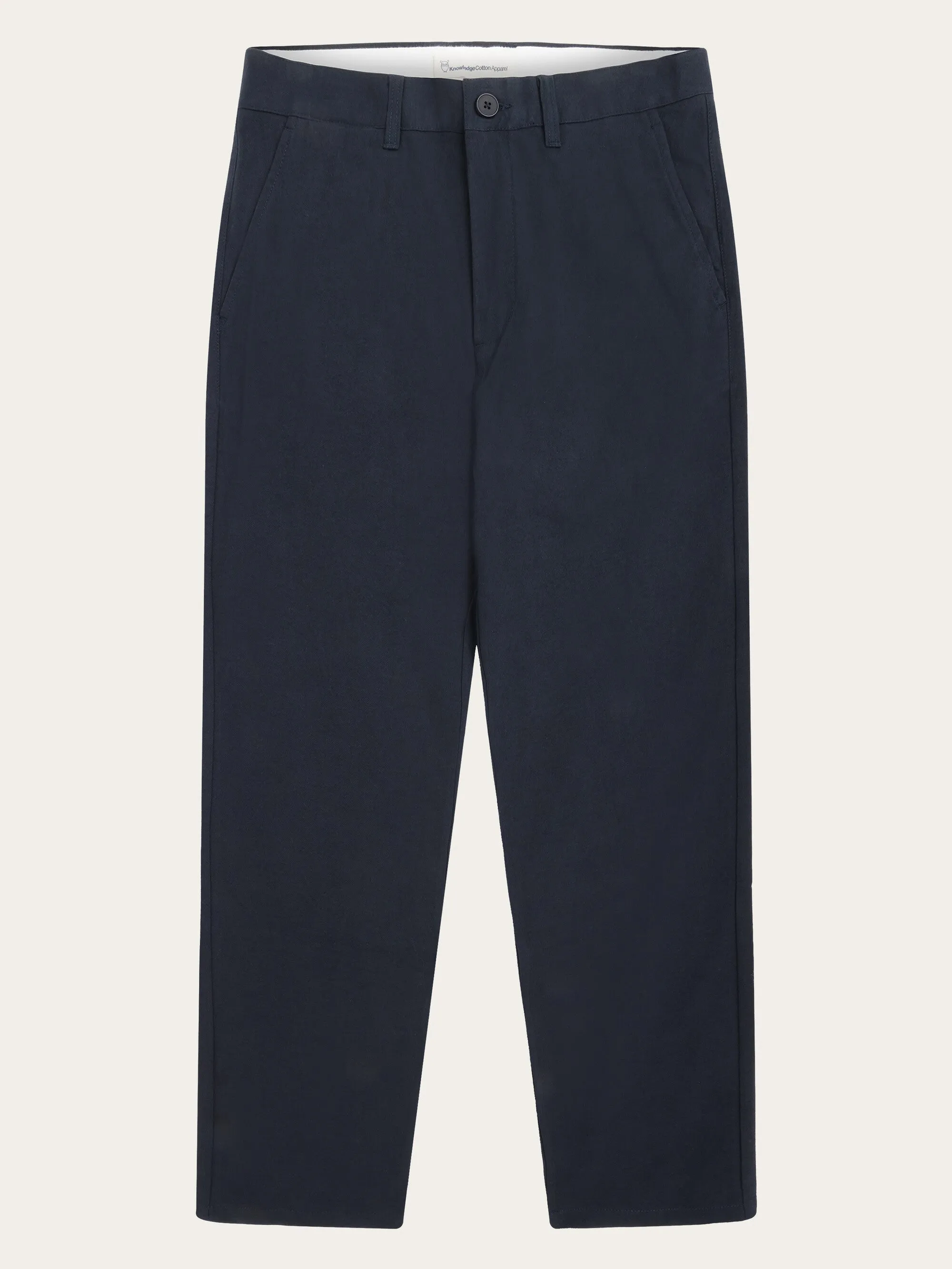 CHUCK regular flannel chino pants - Night Sky Knowledge Cotton