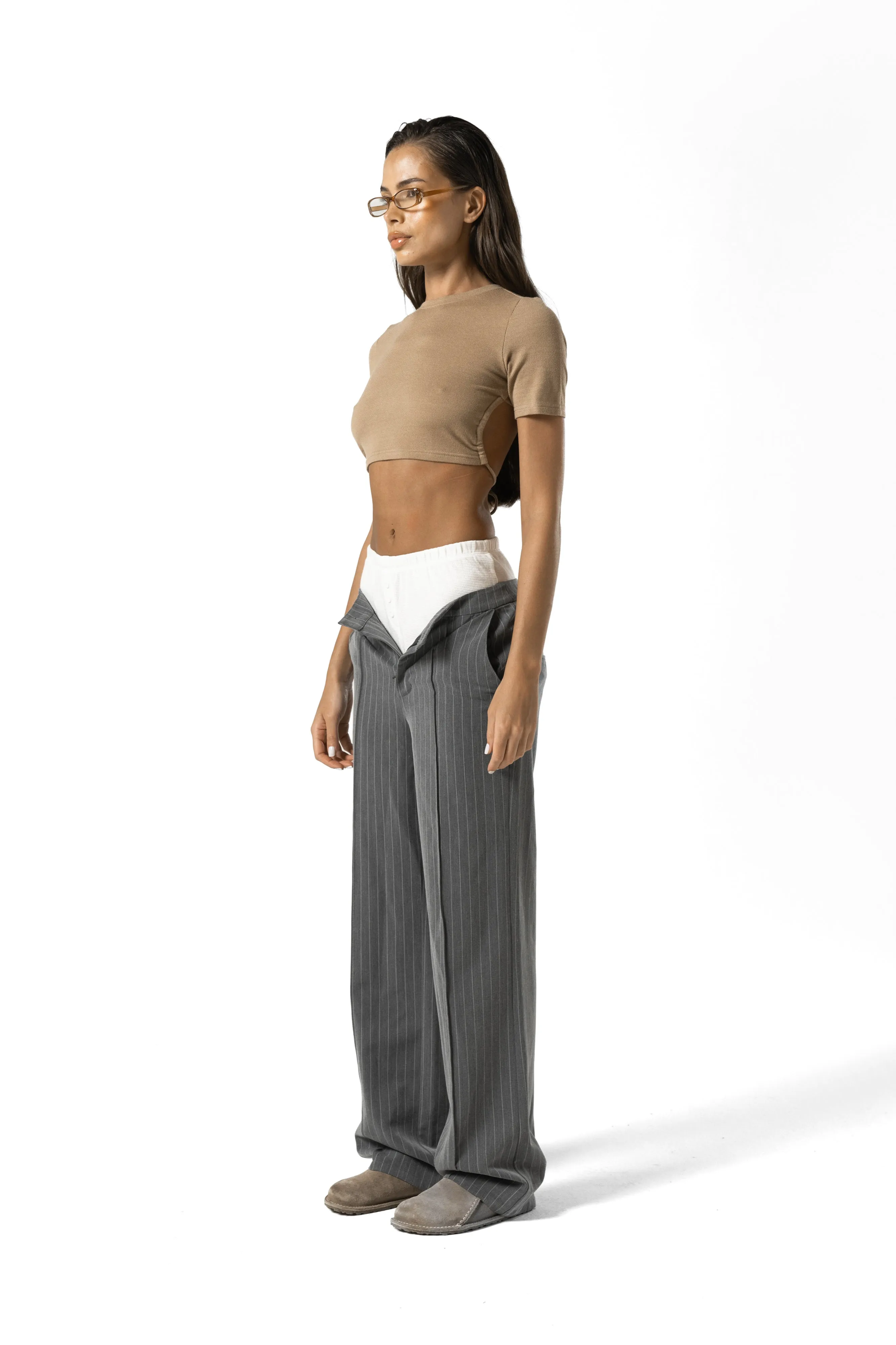 COOP Tie Crop in Golden