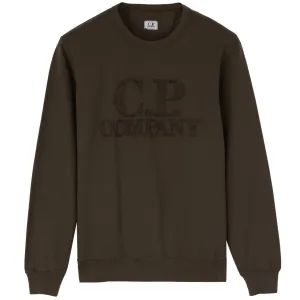 CP Company Khaki Embroidered Crewneck