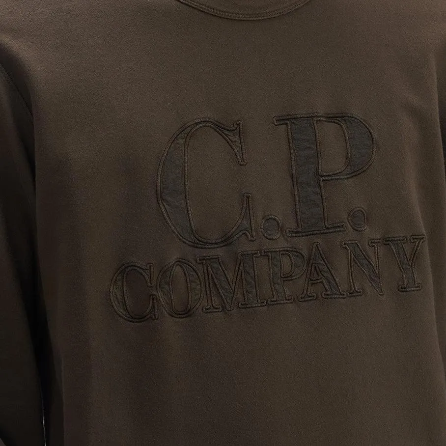 CP Company Khaki Embroidered Crewneck