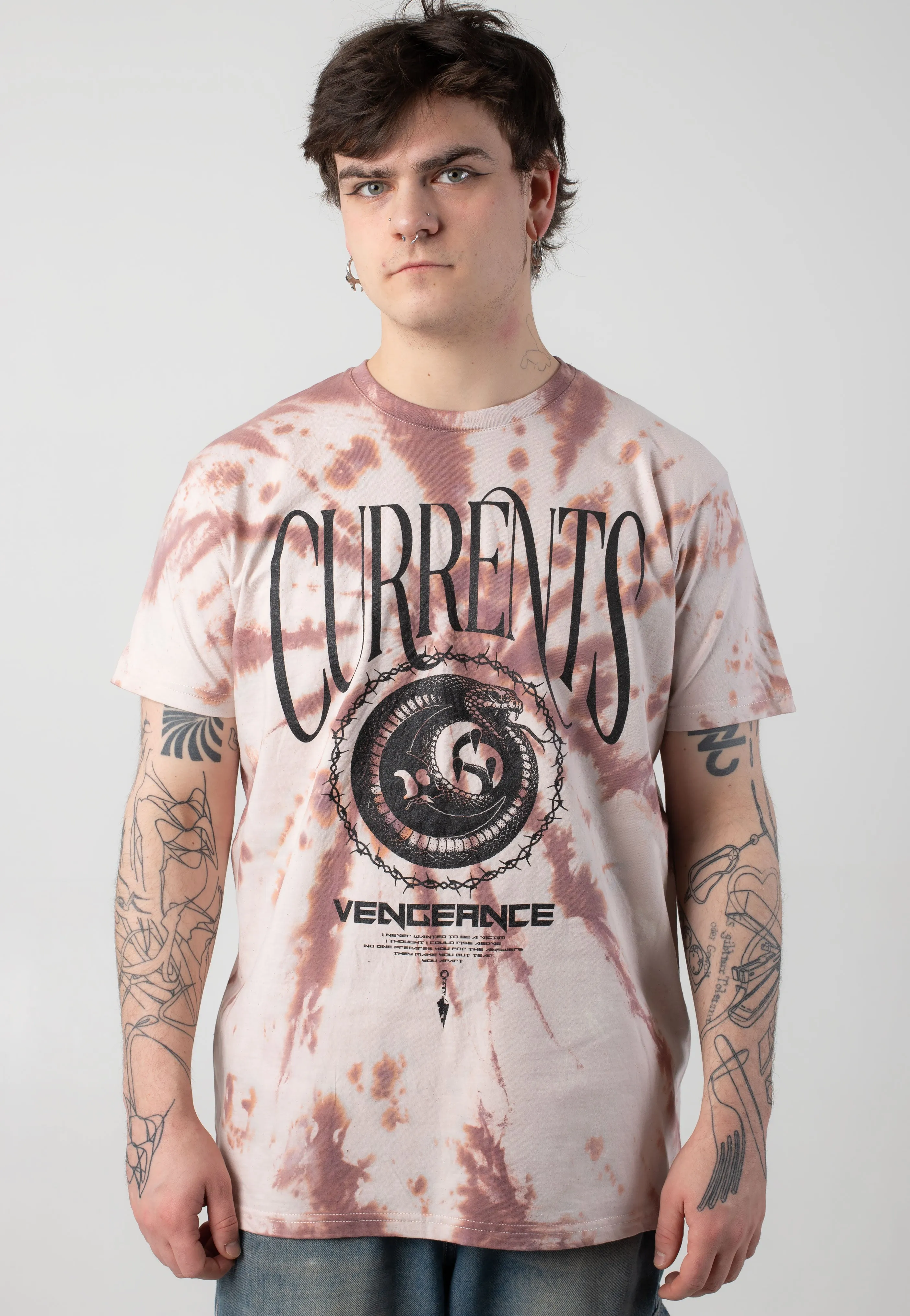 Currents - Vengeance Cream Tie Dye - T-Shirt