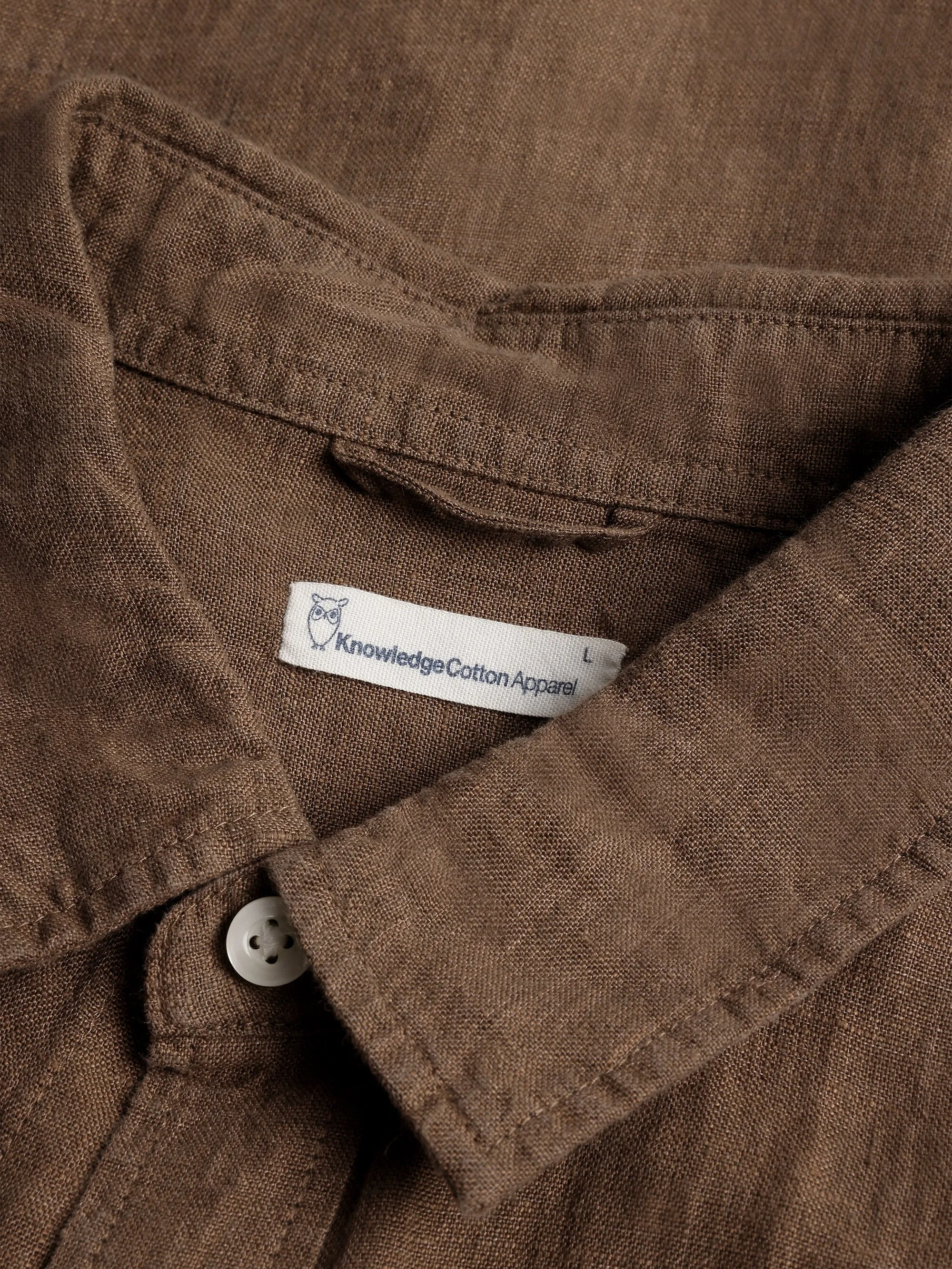 Custom fit linen shirt - Tuffet Knowledge Cotton