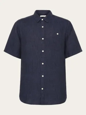 Custom fit linen short sleeve shirt - Yarndyed - Total Eclipse Knowledge Cotton