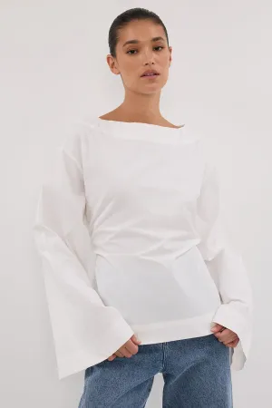 Dissh IVY WHITE LONG SLEEVE TOP