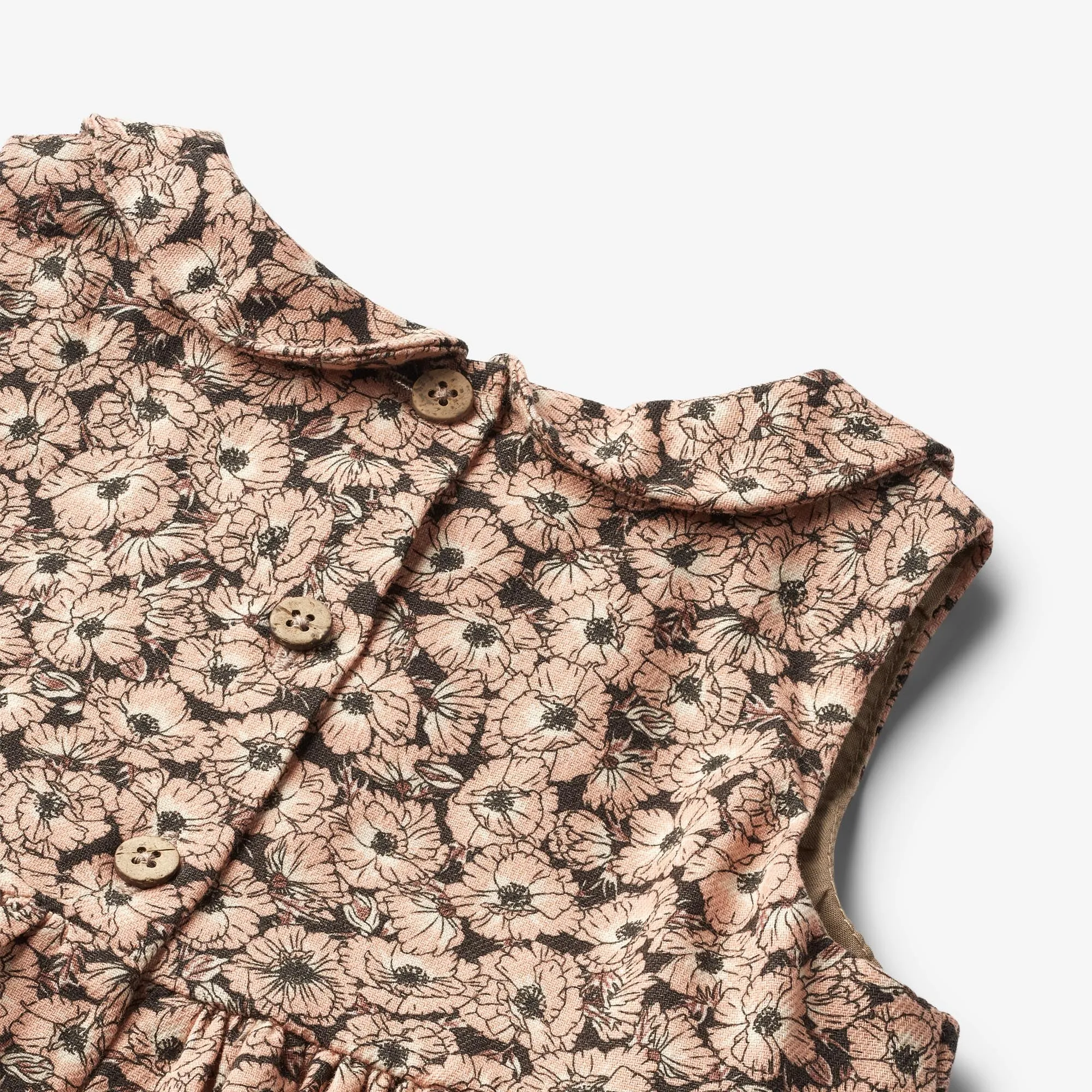 Dress Eila - anemones in plenty Wheat