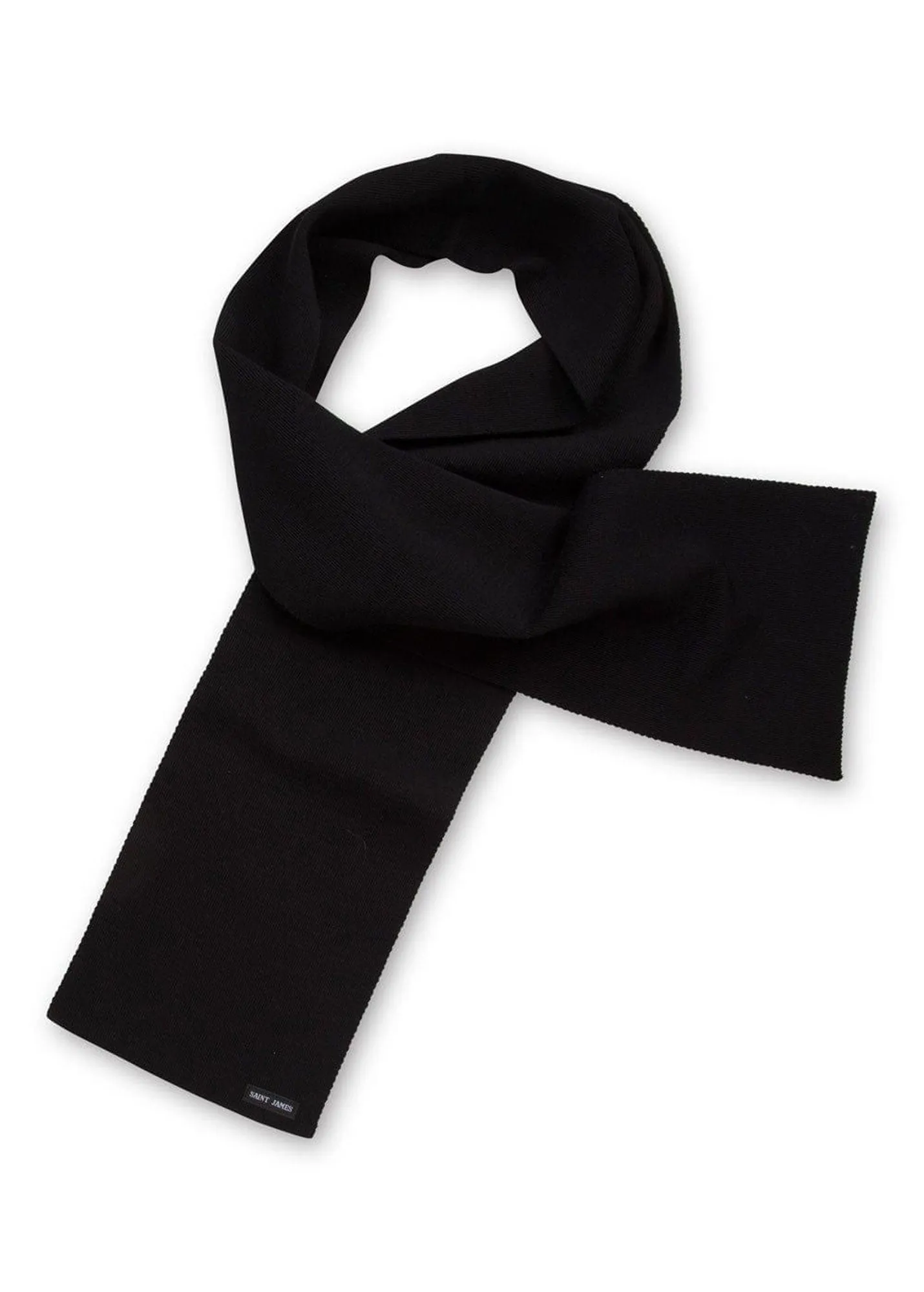Echarpe unie Scarf - en pure laine vierge (NOIR)