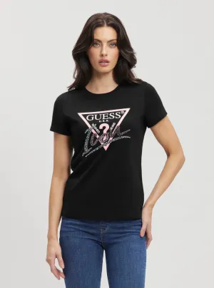 Eco Black Icon Logo T-Shirt Guess