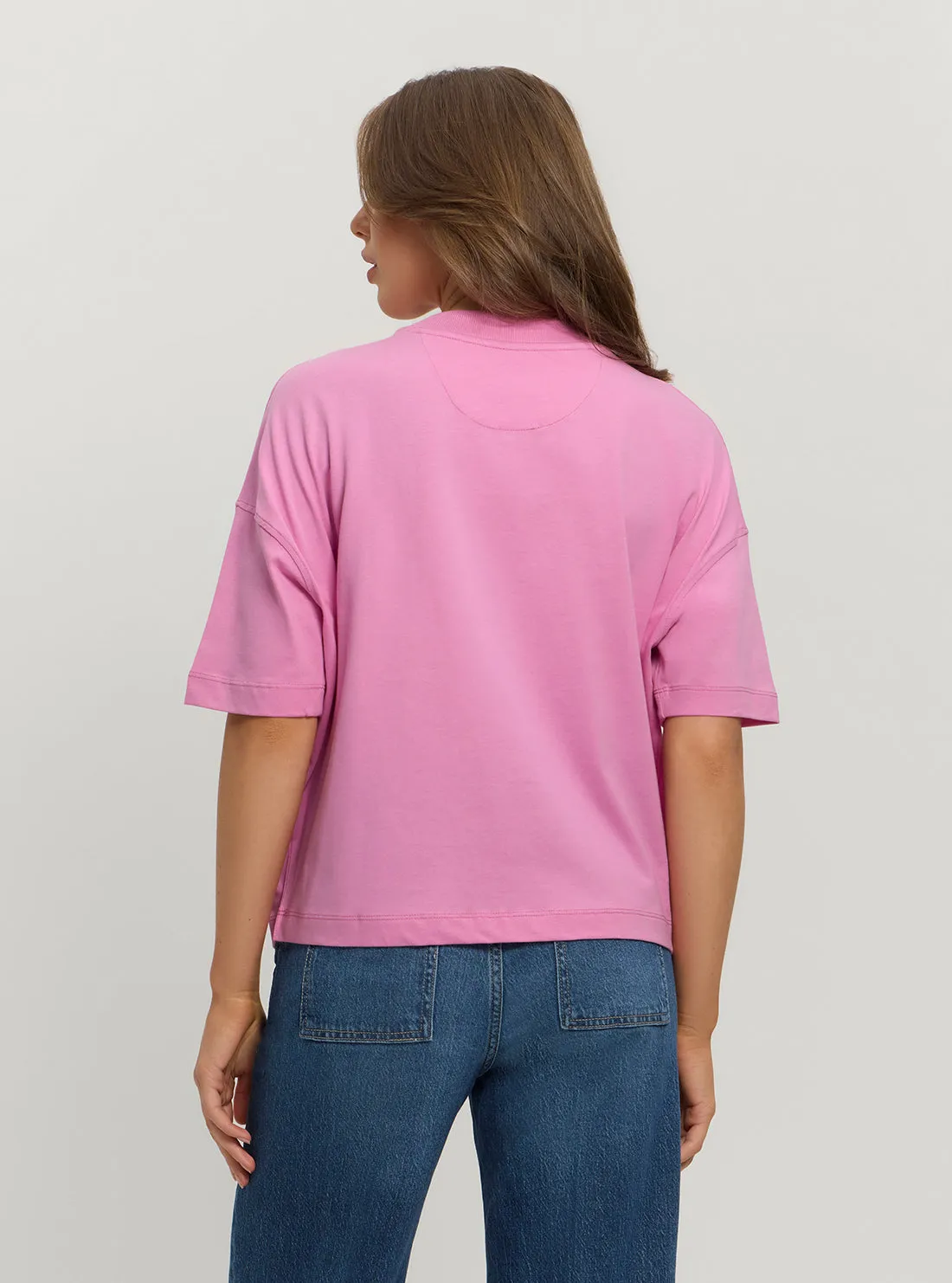 Eco Pink Shiny Box T-Shirt Guess