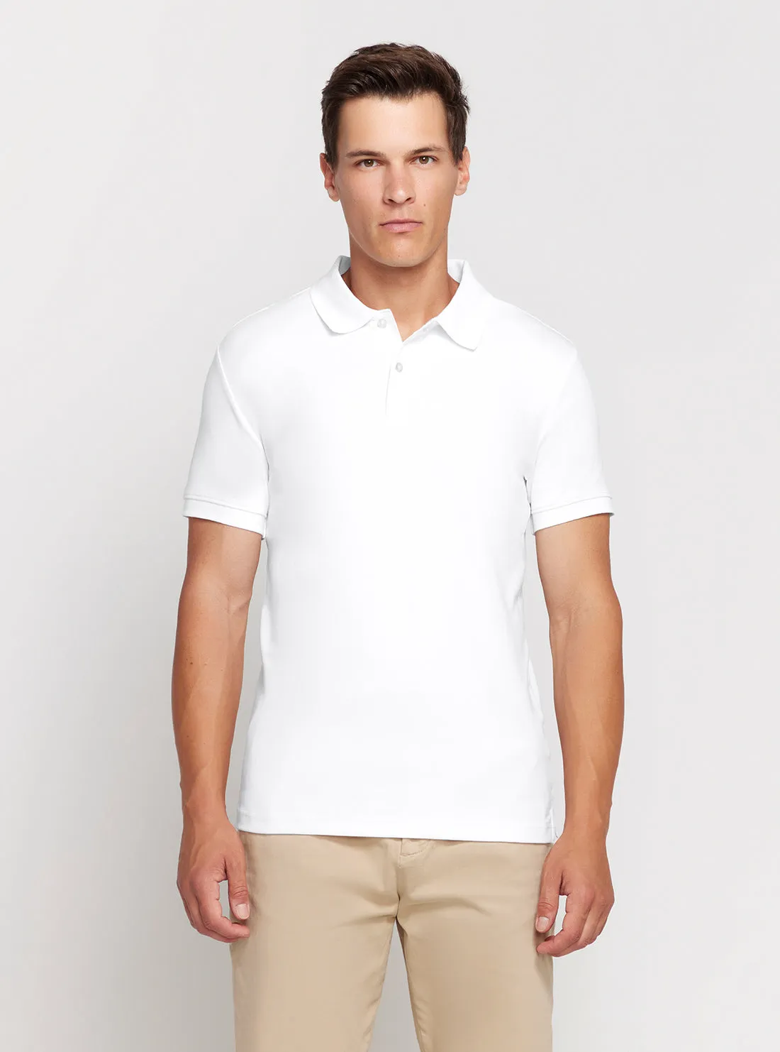Eco White Nolan Polo T-Shirt Guess