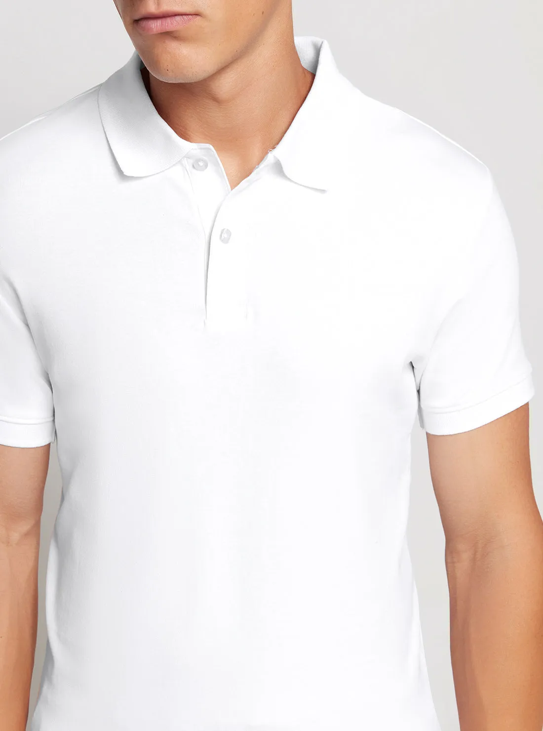 Eco White Nolan Polo T-Shirt Guess