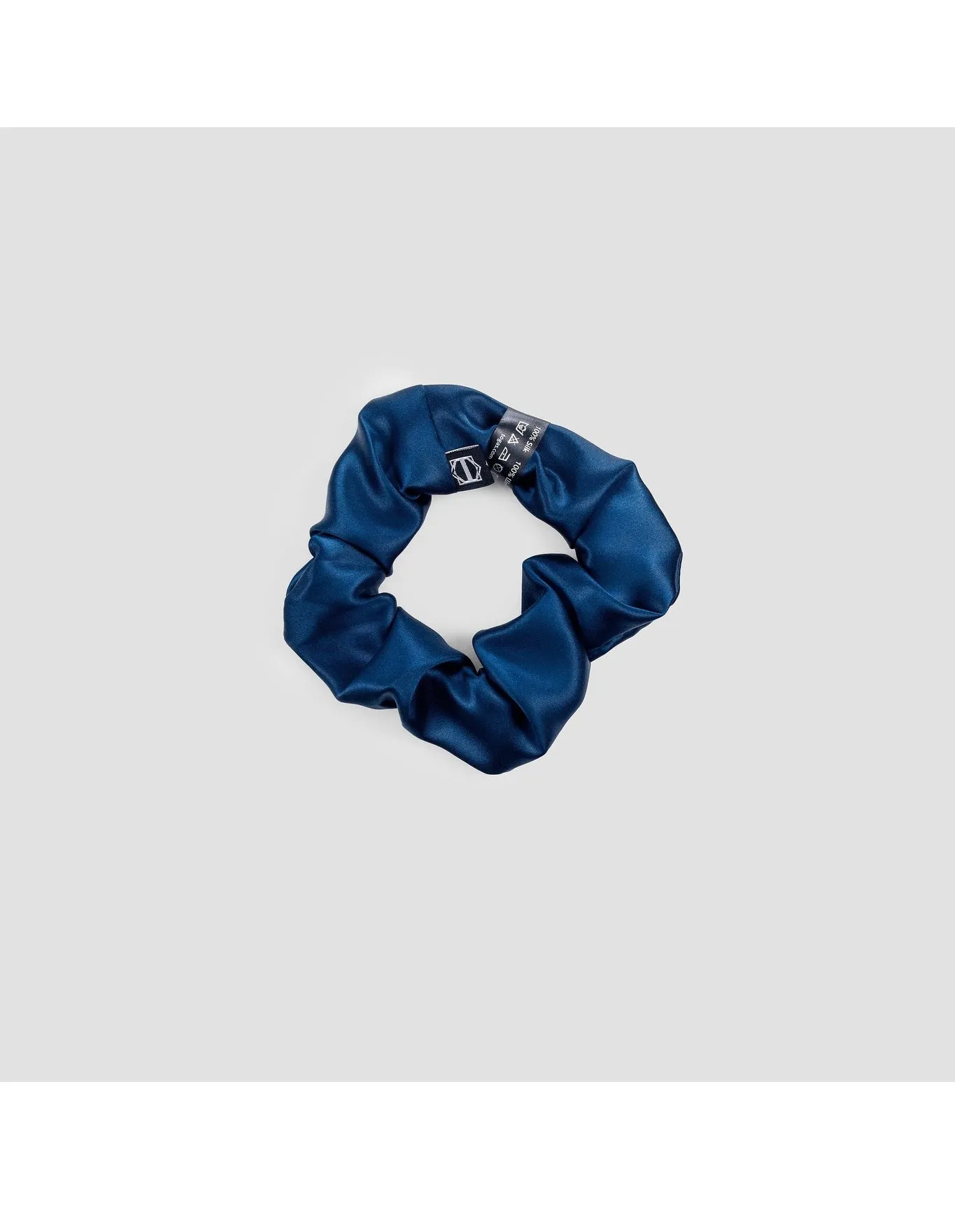 Ella Silk Scrunchie Set With Tie | Blue TOGAS