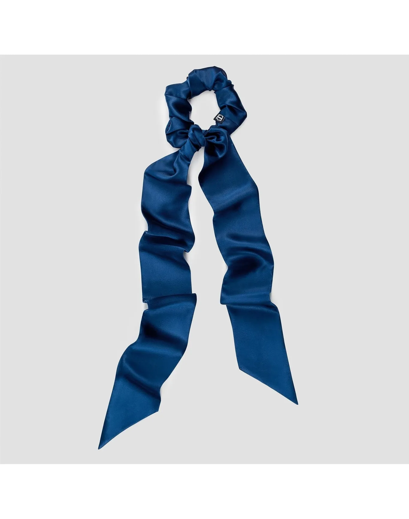 Ella Silk Scrunchie Set With Tie | Blue TOGAS