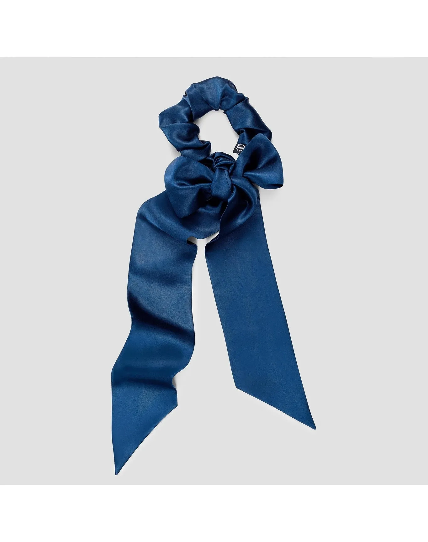 Ella Silk Scrunchie Set With Tie | Blue TOGAS