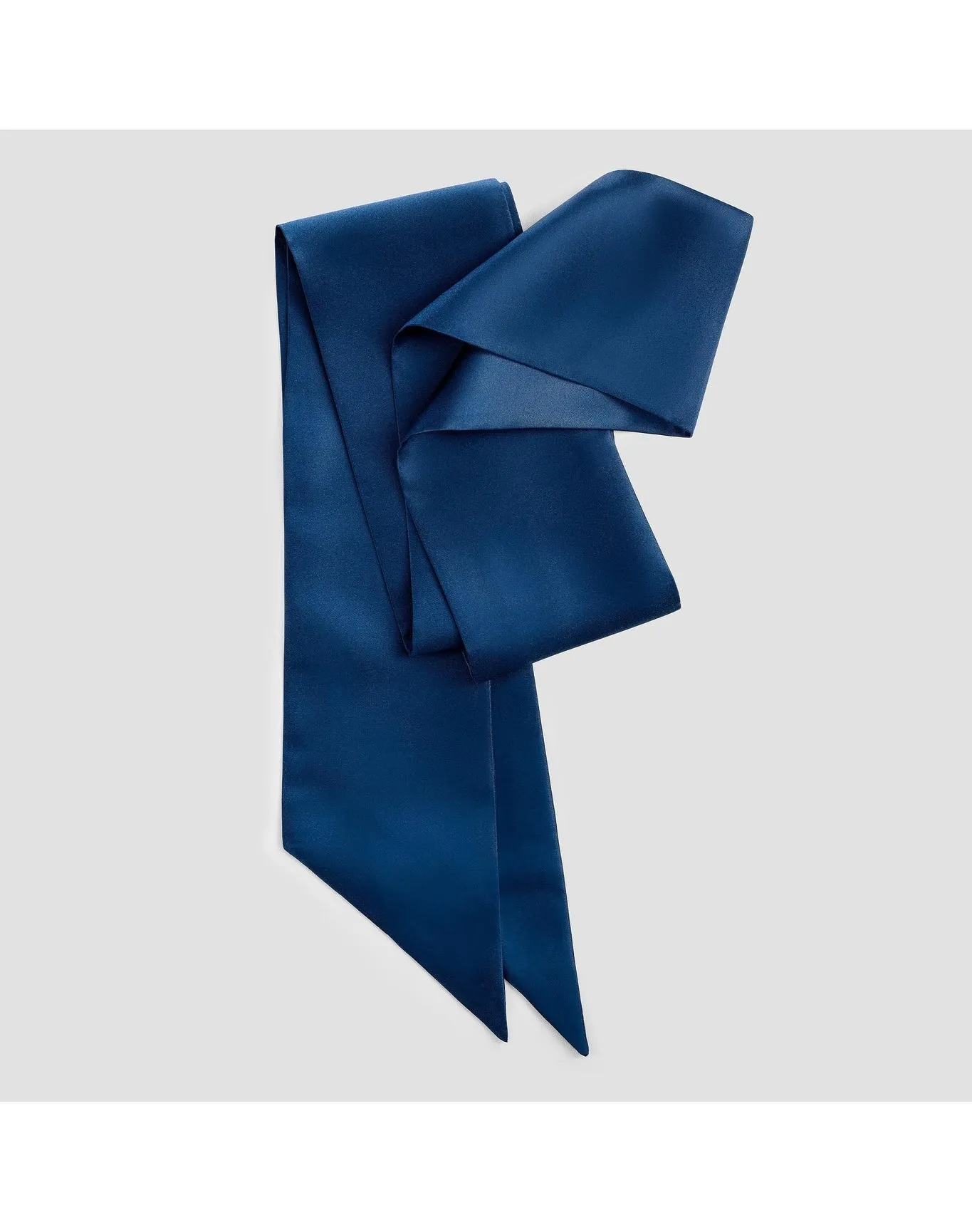 Ella Silk Scrunchie Set With Tie | Blue TOGAS