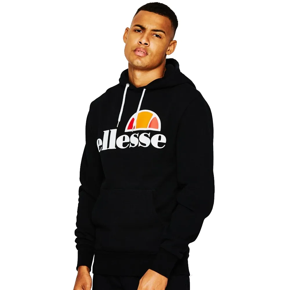 ELLESSE MEN'S GOTTERO BLACK HOODIE